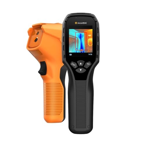 AccuMEMS GT16D Dual-Spectrum Thermal Imaging Camera, AI UIRA-Scene Recognition with Thermometer-Mode Precision Detection, UIRA-IR 240×240 Resolution, -4°F~1202°F, < 50 mK, 11h Runtime, 25Hz